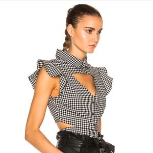 Marissa Webb Gingham Top